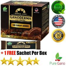 PureGano Ganoderma Red Reishi 180mg Extract Black Instant Indian Coffee 31 ct. 