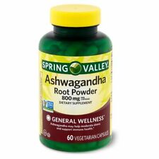 Spring Valley Ashwagandha Root Powder Vegetarian Capsules, 800 mg, 60 count