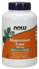 NOW Foods Magnesium Caps 400mg 180 Caps Nervous System 02/26EXP