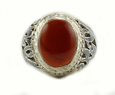 Islamic Shia Unique Handmade Yemen Men Ring Agate 925 Sterling Silver 