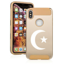 For Apple iPhone X XS MAX XR Shockproof Hard Soft Case Islamic Moon And Star