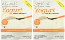 2 x Yo'gourmet Freeze Dried Yogurt Starter 1oz box 30 g  (= 12 - 5 gram Packets)