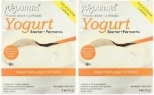 2 x Yo'gourmet Freeze Dried Yogurt Starter 1oz box 30 g  (= 12 - 5 gram Packets)