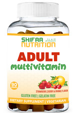 Halal & Vegetarian Gummies for Adults - Certified Halal Vitamins (90 Count)