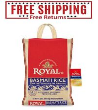 ROYAL BASMATI RICE 20 POUNDS LONG LIFE SHELF FREE SHIPPING.