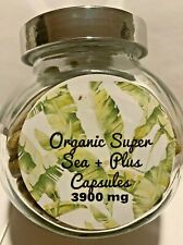 Organic Sea Moss Bladderwrack Burdock Root Capsules Halal Kosher Dr Sebi 3900mg