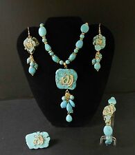 Islamic fashion custom jewelry set, pendant, earings, ring, bracelet