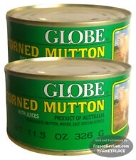 GLOBE Corned Mutton with Juices (Pack of 2 Tin) 11.5 Oz | HALAL 
