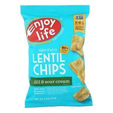Enjoy Life Lentil Chips Plentils Dill & Sour Cream 4 oz case of 12