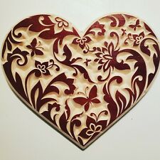 Handmade Heart Wooden Carving 4