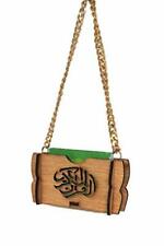 Mirror Hanging Decoration Muslim Charm Ornament Islamic Mini Al-Quran in Wooden