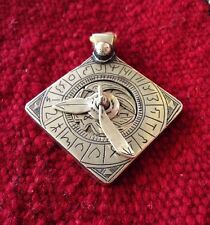 Vintage Moroccan Islamic Square Astrolabe Pendant Functional