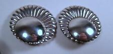 Vintage Middle Eastern Islamic Sterling Silver Clip Earrings