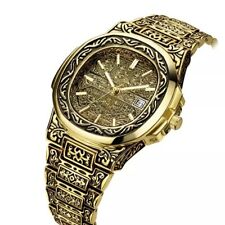 Arab Islamic Quran carved watch waterproof band wristwatch men Ramadan Gift Eid