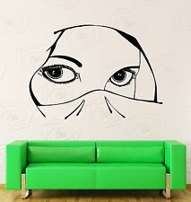 Wall Stickers Vinyl Decal Muslim Arabic Islamic Girl With Beautiful Eyes (z1843)