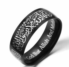 Muslim Islamic Black Ring Size 6-13 unisex