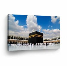 Islamic Wall Art Kaabah Mecca Masjid Al-Haram Suudi Arabia Canvas Print Decor