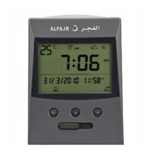 Alfajr Vertical Grey Islamic Muslim Prayer Digital Azan Table Desk Clock CS-03