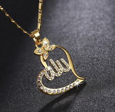 Fashion Jewelry Gold Silver Rose Gold Arabic Muslim Islamic Allah Necklace 63-1