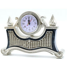 Turkish Islamic Home Table Decor Clock with 99 Names of Allah Esma 3518 Silver