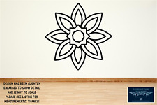 ISLAMIC STAR LINEAR ICON LARGE WALL VINYL DECAL 22" COLOR CHOICE