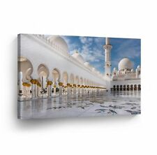 Islamic Wall Home Decor Art Sheikh Zayed Mosque Canvas Print