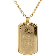 Gold Pt Al-Qalam Necklace Islamic Surah Islam Muslim Quran Vanyakad Arabic Gift