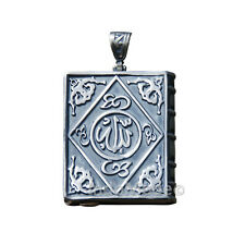St. Silver Tavis Openable ISLAMIC Allah Muhammad Book Talisman Dua Quran Pendant