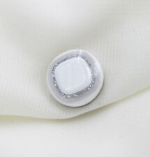 Modefa Turkish Islamic Women's Diamante Magnetic Hijab Scarf 'Pin' - White