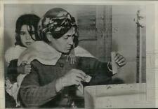1961 Press Photo moslem woman casts ballot in village of Kabylie, Algeria