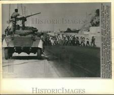 1961 Press Photo French Soldiers Arrest Moslem Protesters in Algeria - nom11446