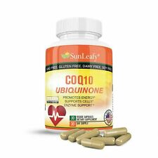 CoQ10 Pure and Max Strength Dietary Supplement, Supports Heart Health Usa Made