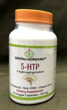 100% NATURAL 5-HTP Vegetarian HALAL KOSHER 60x Capsules 5-hydroxytryptophan 50mg