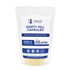Empty Gelatin Clear Capsules Size 0 Halal Certified Kosher Gluten Gel Caps