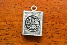 Vintage Bey-Sim 925 Silver Turkish Muslim Quran Arabic Scripture Charm/Pendant