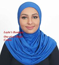  Muslim Women ** Pure Cotton** One  Piece Al Amira Hijab (USA Seller)  