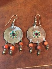 TURKISH MOSLEM COINS and  STONE EARRINGS