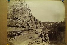 antique old PHOTO LEROUX  Arab Muslim AFRICA Constantine highway ALGERIA 1890s