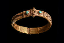 Islamic Gold Bracelet with Turquoise Inlays Ca.11th-12th century AD