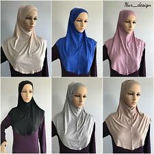 Muslim Women ** COTTON JERSEY** 2 Piece Al Amira Hijab (USA Seller) 16 colors