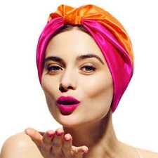 Satin Silk Bonnet, Sleeping Cap, Knotted Turban, Stay On Chemo Hat Muslim Hijab