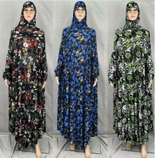 One Piece Prayer Dress with Hijab for Muslim Women Jilbab Kaftan Khimar Burqa