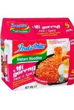 INDOMIE Instant Noodle 100%HALAL Mi Goreng Fried Noodles Hot Spicy Flavor 5 pack