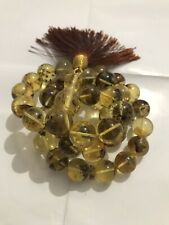 Natural Baltic Amber Islamic Prayer Beads Misbaha Tasbih Rosary 87G 45 Beads