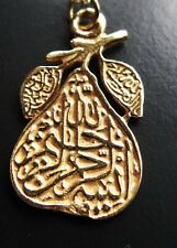 Gold Over Sterling Silver Bismilla Pendant Islamic Pendant Charms 