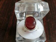 Real Yemeni Aqeeq Stone Ring in 925 Sterling Silver Ring in beautiful Handmade