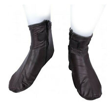 Dark Brown Halal Leather Soft Zip-up or Zipper Sunnah Masah Khuffain Khuff Socks