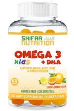 Halal and Vegan Omega 3 Gummies for kids, Plant Based Certified Halal Vitamins 
