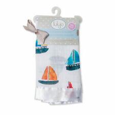 Security Blanket Sailboat Cotton Breathable Muslim 2 pack – 16 x 16 inches