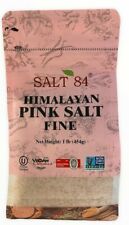 Salt 84 HIMALAYAN PINK SALT Fine Grain 1 lb/454g -- Vegan Kosher Halal Non-GMO